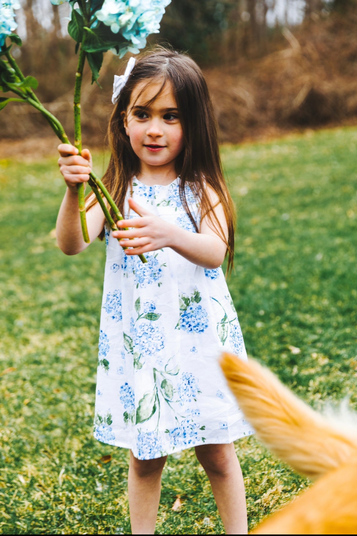 Sconset Hydrangea Kid's Dress