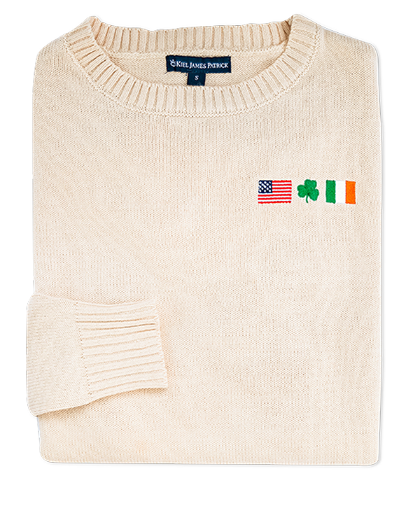 Embroidered Irish American Sweater (Women's)