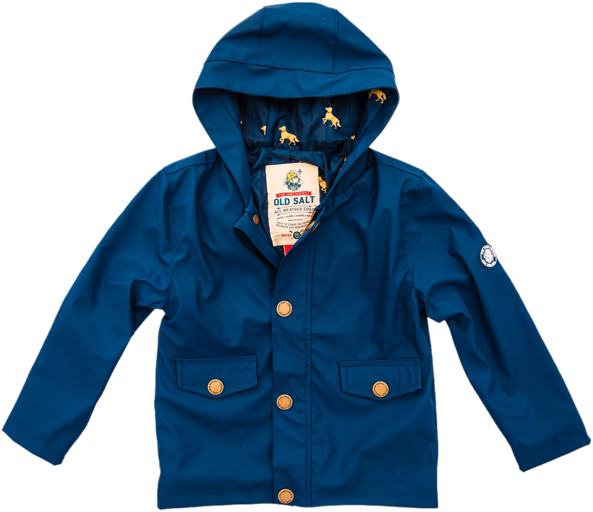Old Salt Raincoat in Navy - Kids