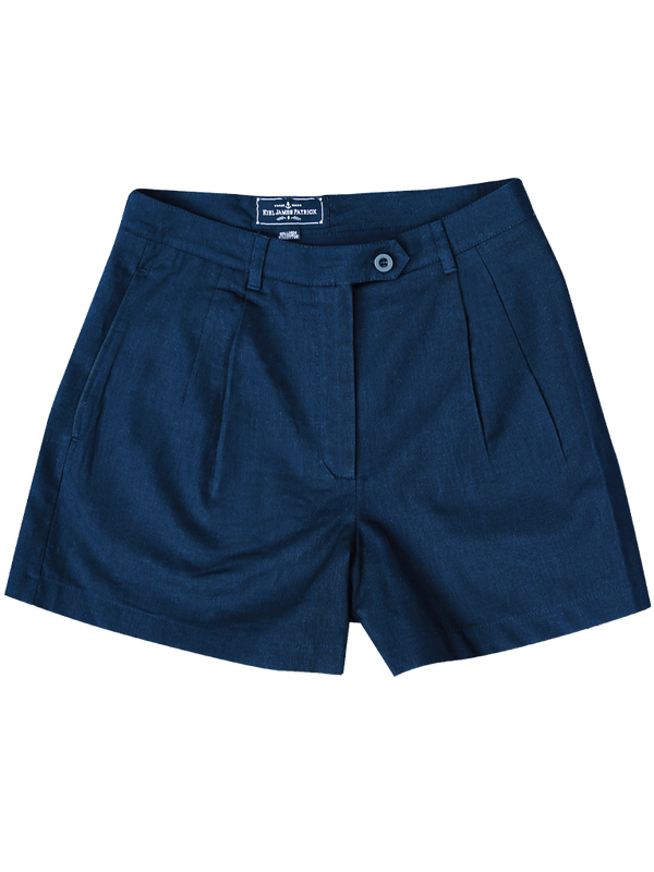 Newport Blues Linen Shorts