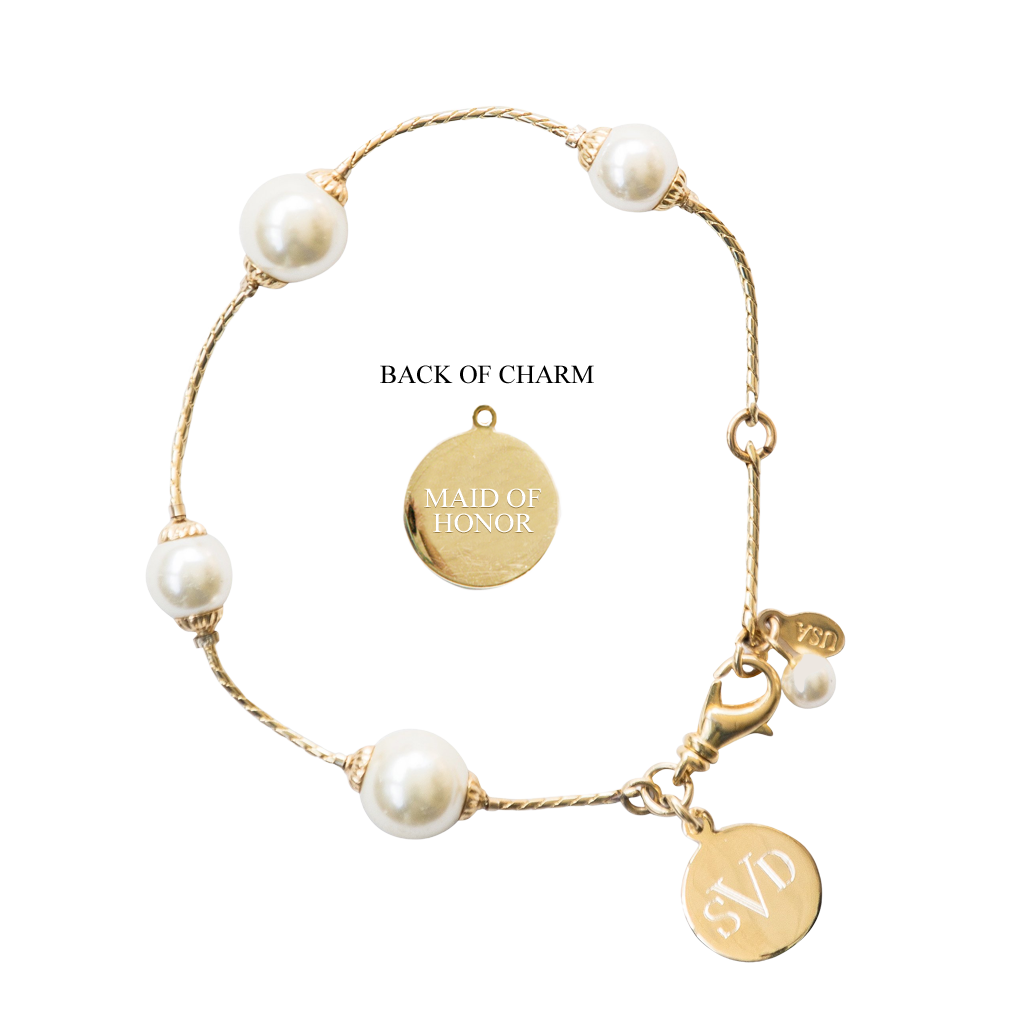 Pearlfection Engravable Wedding Bracelet