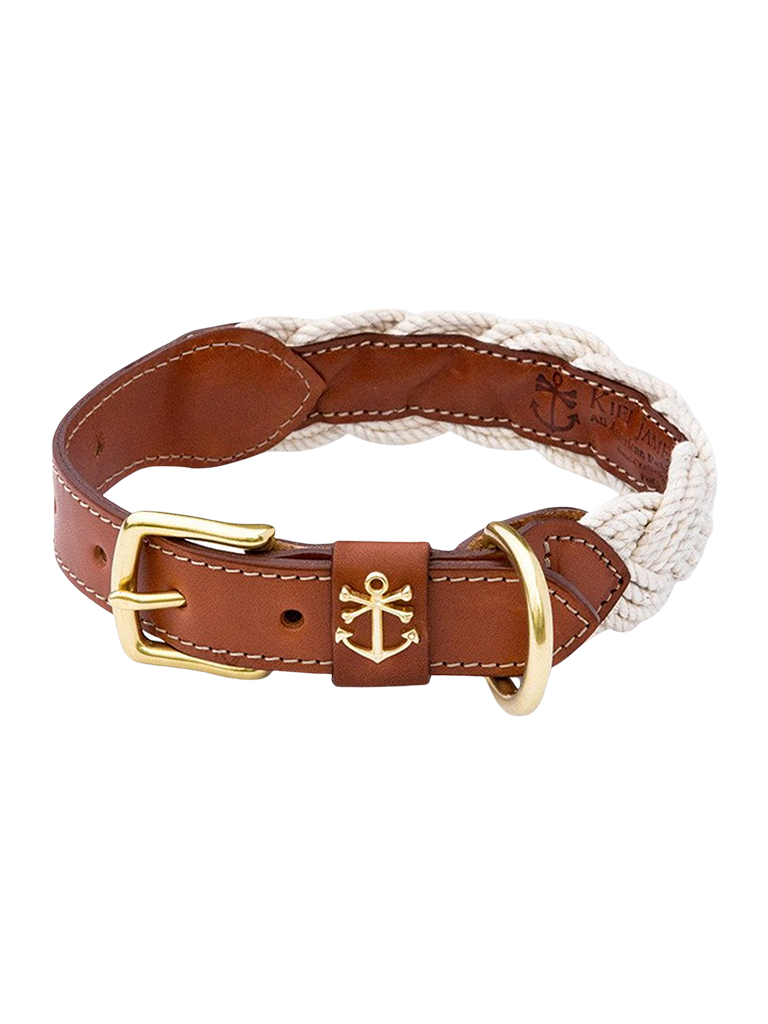 The Knotty Dog Collar- White