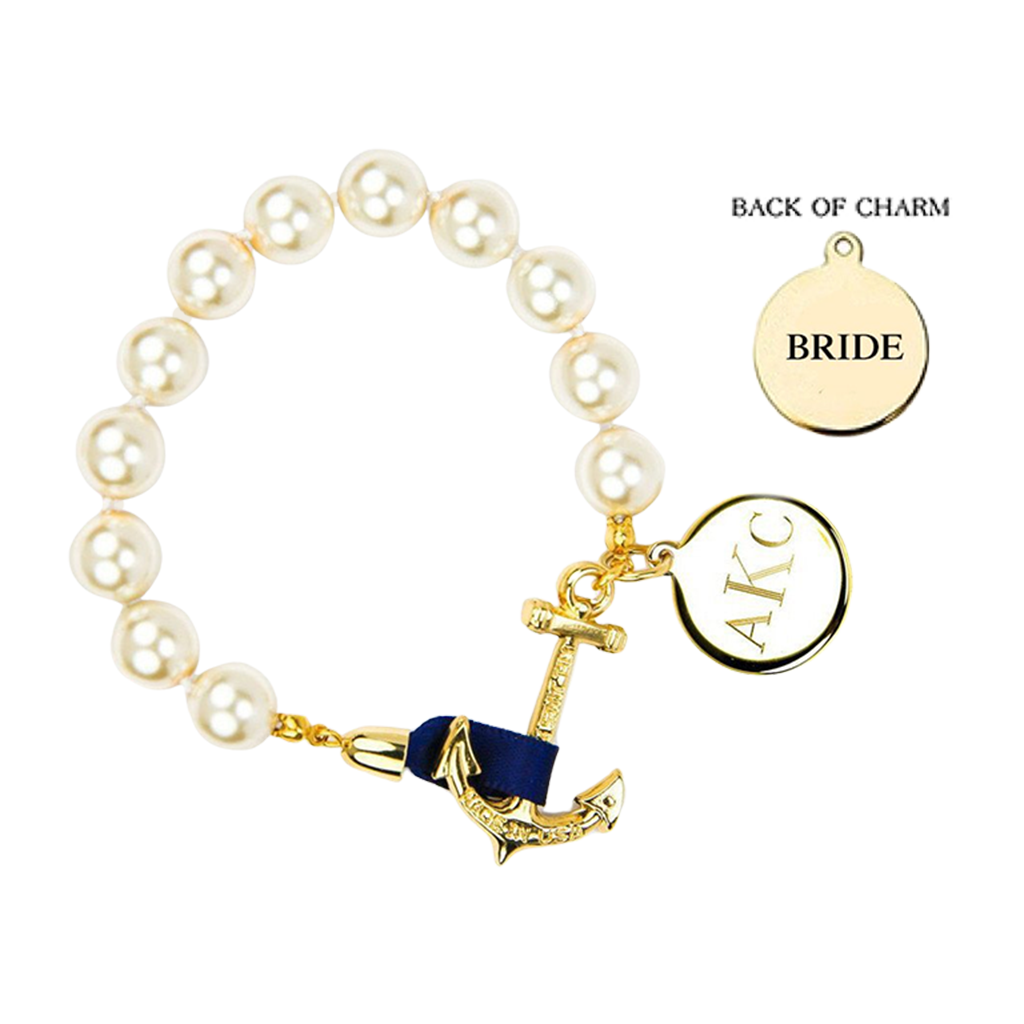 Anchor Atlantic Engravable Wedding Charm Bracelet