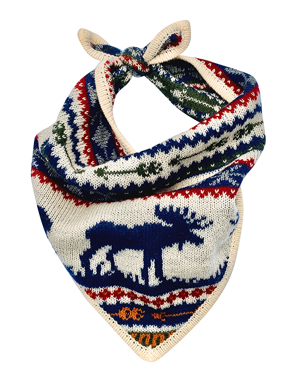 The Great Moose Knit Dog Bandana