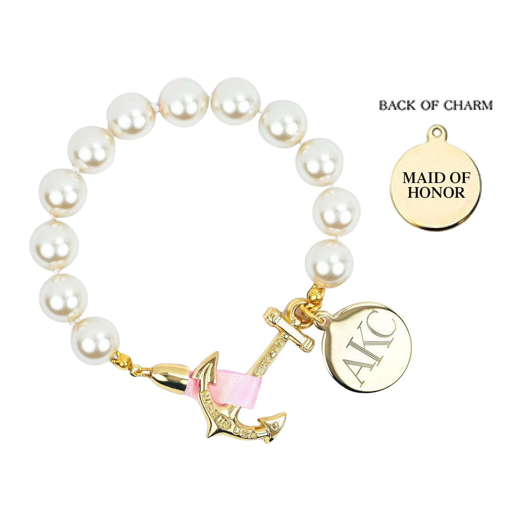 Atlantic Pearl Engravable Wedding Bracelet