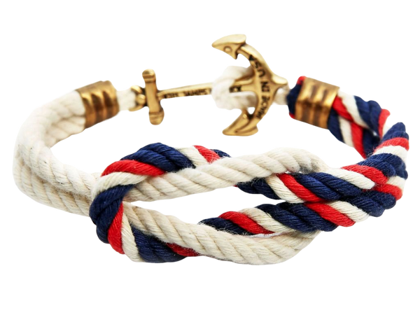 Amazon.com: Adjustable Woven Sailor Knot Bracelet - Navy Blue : Handmade  Products