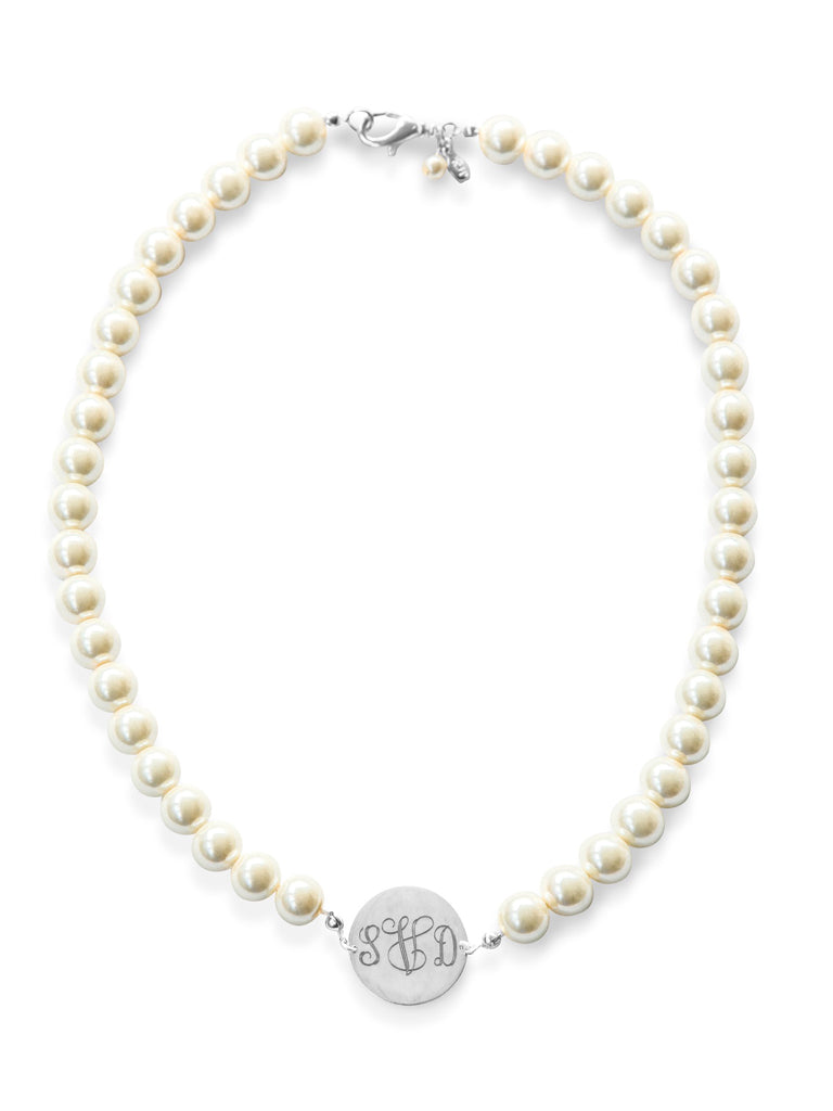 The Vintage Pearl Family Monogram Necklace