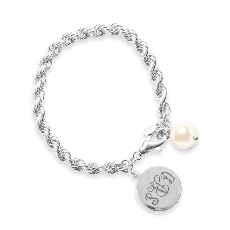 Engraved Monogram Initials Bracelet Personalized Toggle -  Finland