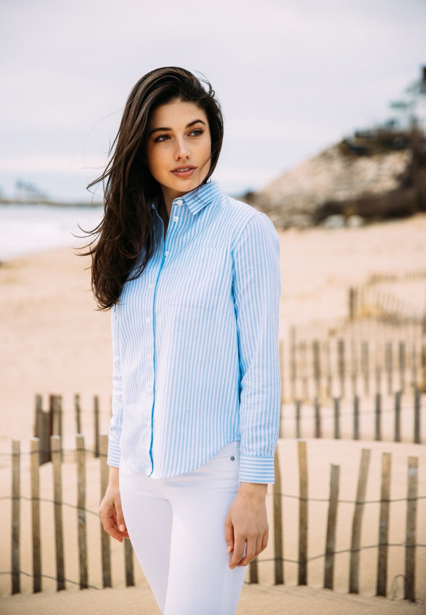Sea Breeze Striped Oxford Shirt