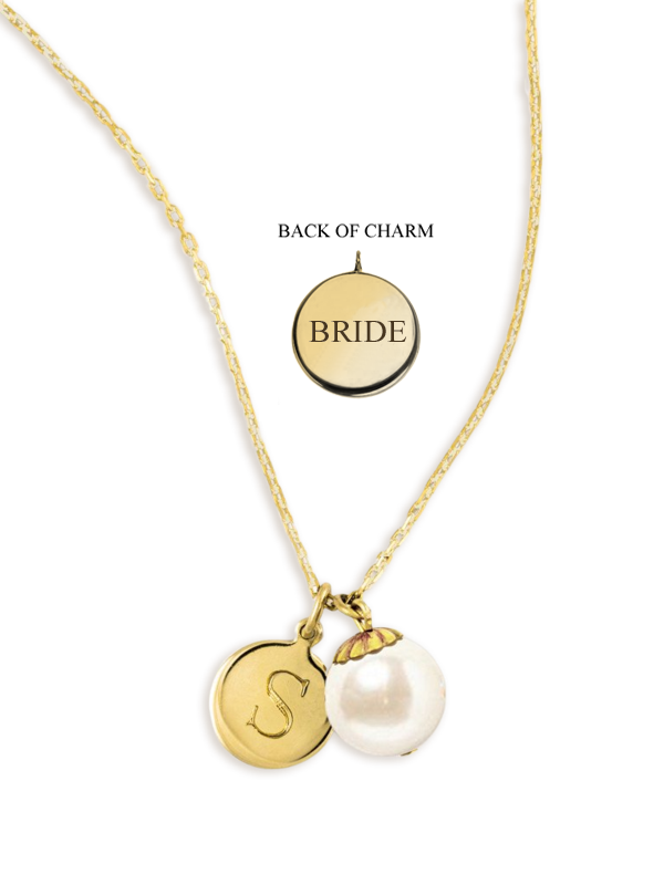 World's Your Oyster Engravable Wedding Necklace